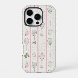 Tennis Collage Pattern iPhone 16 Pro Hoesje