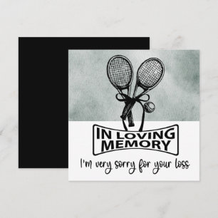 Tennis condoléances Sorry voor je verlies