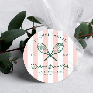 Tennis Country Club   Meisjesuitje  Ronde Sticker