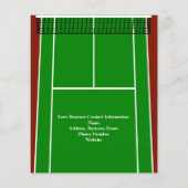 Tennis Court Je bent uitgenodigd voor aangepaste k Flyer (Achterkant)
