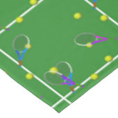 Tennis Court met Rackets en Balls Tafelkleed (Gekanteld)