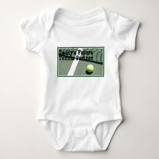 tennis_court, papa's Future Tennis Partner Romper (Voorkant)