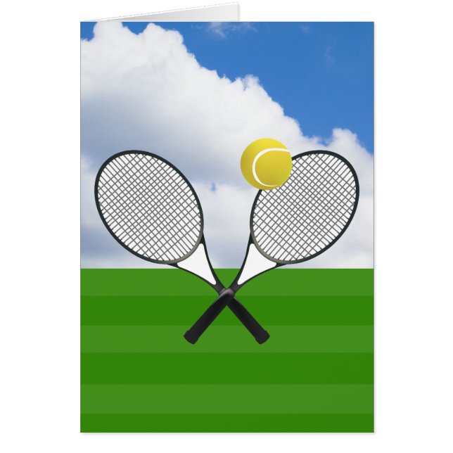 Tennis court & TENNIS RACKETS (Voorkant)