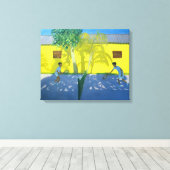 Tennis Cuba 1998 Canvas Afdruk (Insitu (Houten vloer))