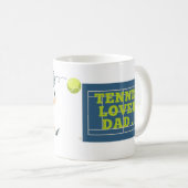 Tennis  Dad champion mug (Devant droit)