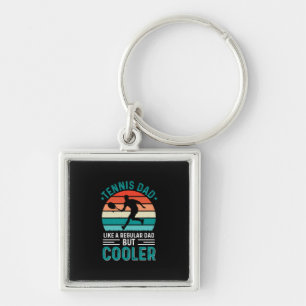Tennis Dad Retro Sunset Sleutelhanger