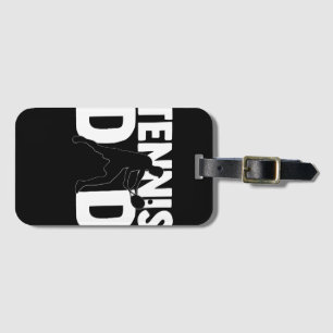 Tennis Dad Sports Father's Day Design Bagagelabel