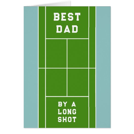 Tennis Dad Vaderdag Kaart (Voorkant)