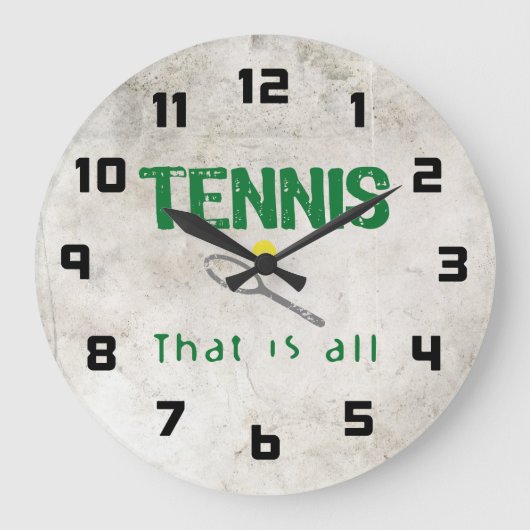 Tennis dat is alles grote klok (Voorkant)