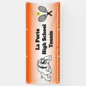 Tennis de lycée avec le code de QR à la bannière (Vertical)