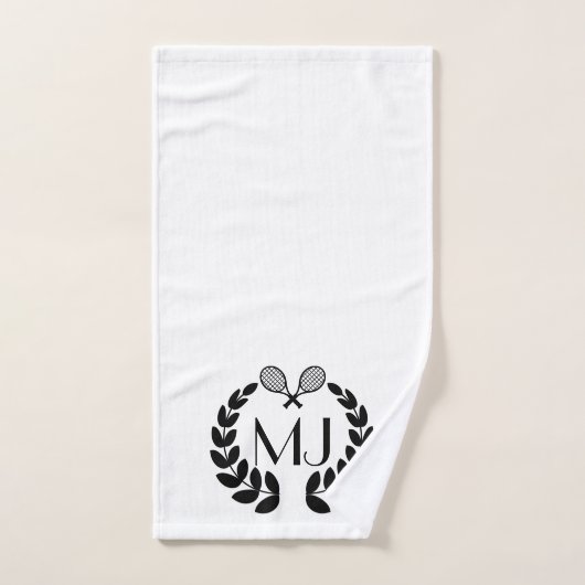 Tennis de Monogramme personnalisé (Serviette à main)