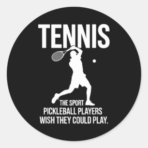 Tennis de sport pickleball spelers wensen dat ze k ronde sticker