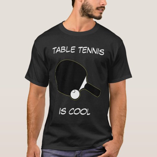Tennis de table est Cool personnalisable T-shirt (Devant)