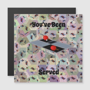 Tennis De Table Servi, Carte Magnétique