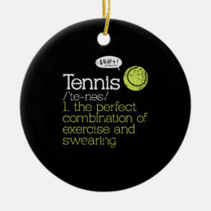 Tennis-definitie Keramisch Ornament
