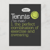 Tennis Definition Briefkaart (Voorkant)