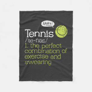 Tennis Definition Fleece Deken