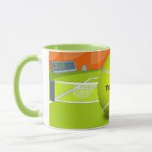 Tennis Design Café Mug (Gauche)