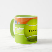Tennis Design Café Mug (Devant gauche)
