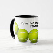 Tennis Design Café Mug (Devant gauche)