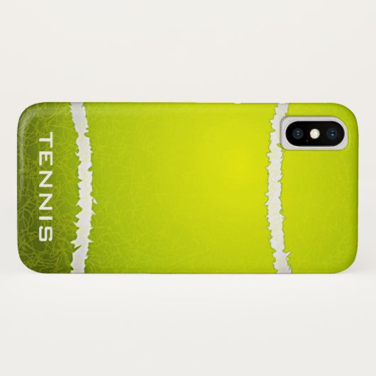 Tennis Design iPhone X Coque (Dos (Horizontal))