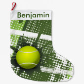 Tennis Design Large Kerststop Grote Kerstsok (Voorkant)