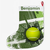 Tennis Design Large Kerststop Grote Kerstsok (Achterkant)