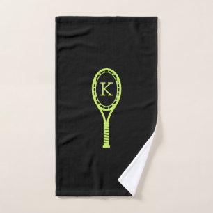 Tennis Design Moderne Personnalisé Initial Noir
