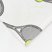 Tennis Design Patroon Fleece Deken (Hoek)