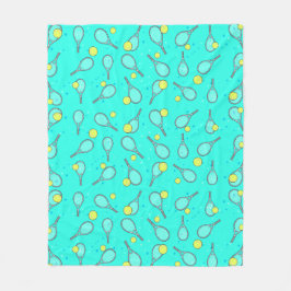 Tennis Design Patroon Fleece Deken