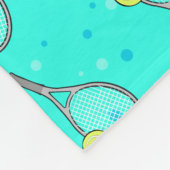 Tennis Design Patroon Fleece Deken (Hoek)