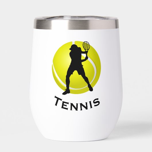 Tennis Design Vin Thermique Tumbler (Arrière)