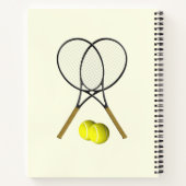 Tennis Doubles Cream Notitieboek (Achterkant)