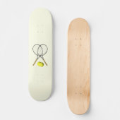 Tennis Doubles Cream Skateboard (Voorkant)