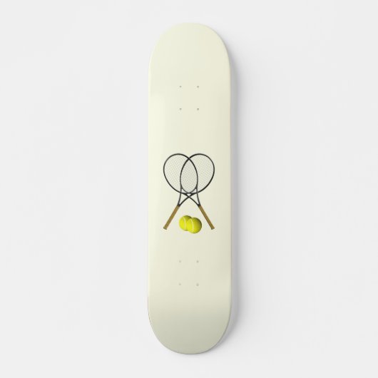 Tennis Doubles Cream Skateboard (Voorkant)