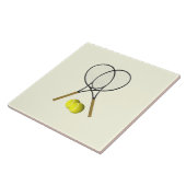 Tennis Doubles Cream Tegeltje (Zijkant)