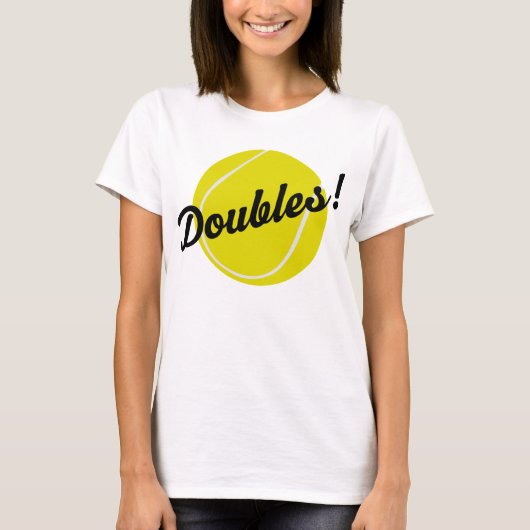 Tennis Doubles Gift T-shirt (Voorkant)