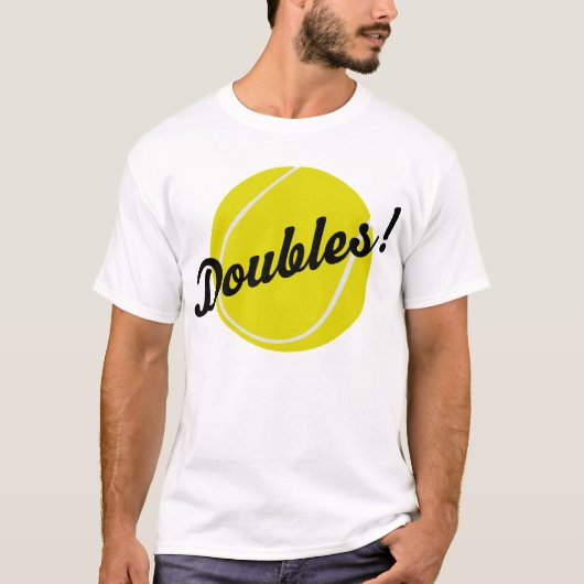 Tennis Doubles Gift T-shirt (Voorkant)