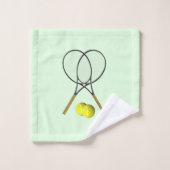 Tennis Doubles Green Bad Handdoek (Wasdoekje)