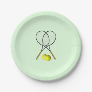 Tennis Doubles Green Papieren Bordje