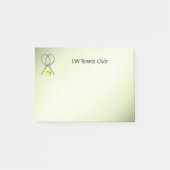 Tennis Doubles Green Post-it® Notes (Voorkant)