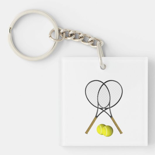 Tennis Doubles Sleutelhanger (Voorkant)