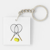 Tennis Doubles Sleutelhanger (Achterkant)