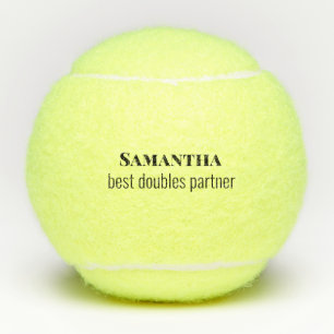 Tennis Dubbel Partner Naam Tennisballen Gift