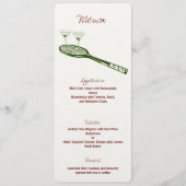 Tennis en Martini Party Menu (Voorkant)