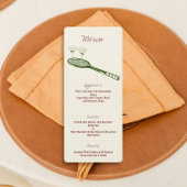Tennis en Martini Party Menu