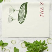 Tennis en Martini Theedoek (Gevouwen)