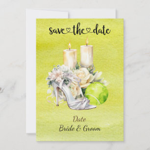 Tennis Enregistrer la date Mariage Fête Invitation