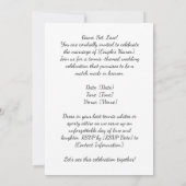 Tennis Enregistrer la date Mariage Fête Invitation (Dos)