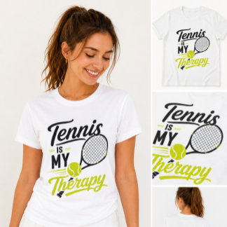 Tennis est ma thérapie T-Shirt